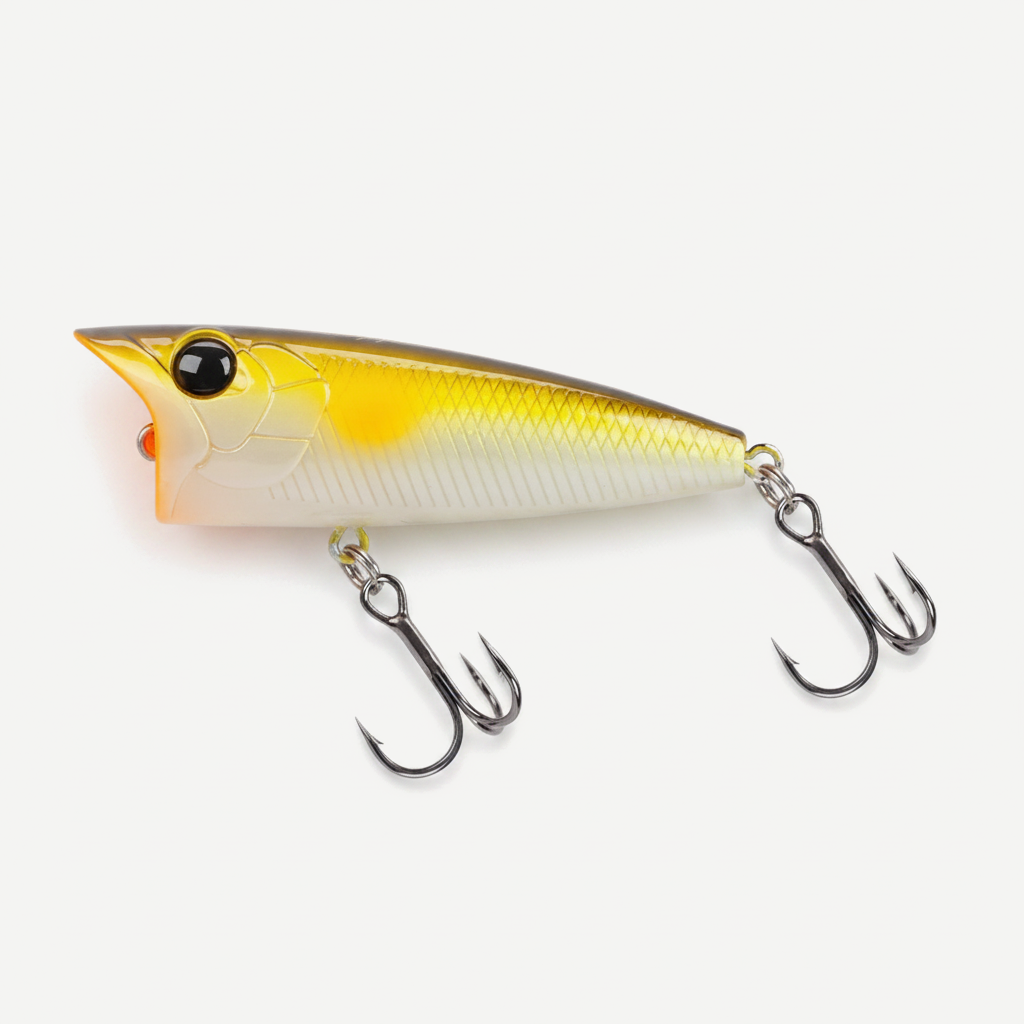 TSURINOYA 70F Popper Fishing Lure RIPPLE 70mm 12g Topwater Hard Bait For Bass Pike Long Casting Floating Wobble Surface 