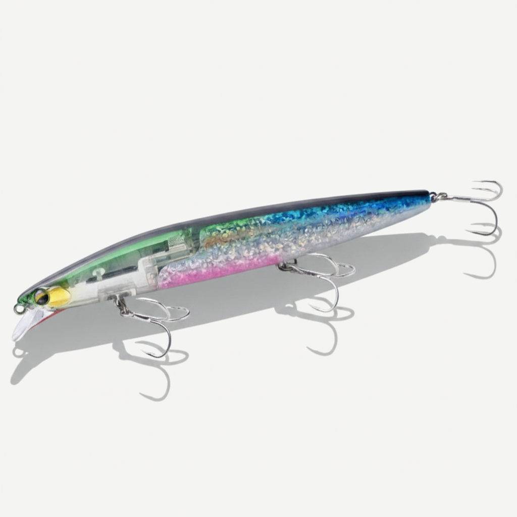 2026 Flash Blade Floating Minnow Artificial Hard Baits 145/160mm 27/32g Crazy Scale Flash Scale Fishing Lure for Largemo