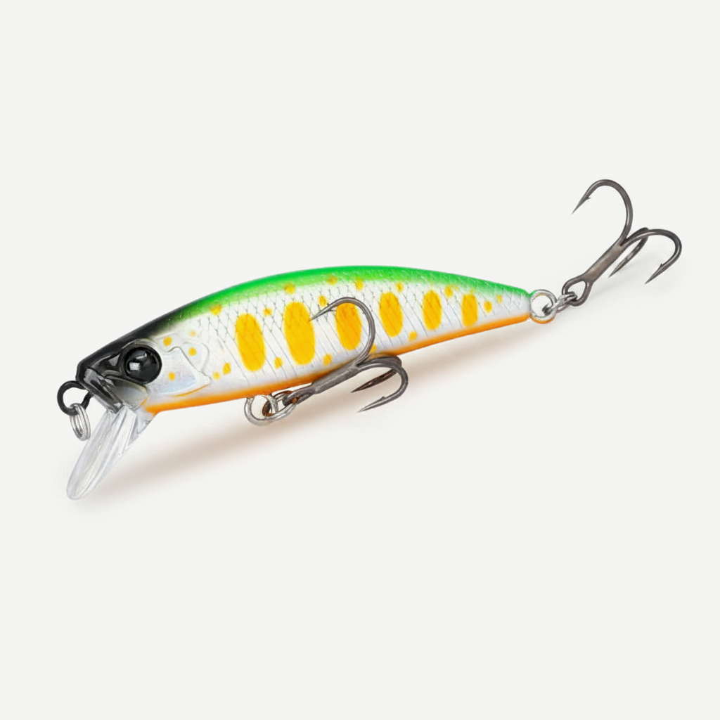 TSURINOYA Intruder 51S Sinking Minnow Stream Fishing Lure 51mm 5.8g Artificial Hard Bait For Trout Ajing Jerkbait River 
