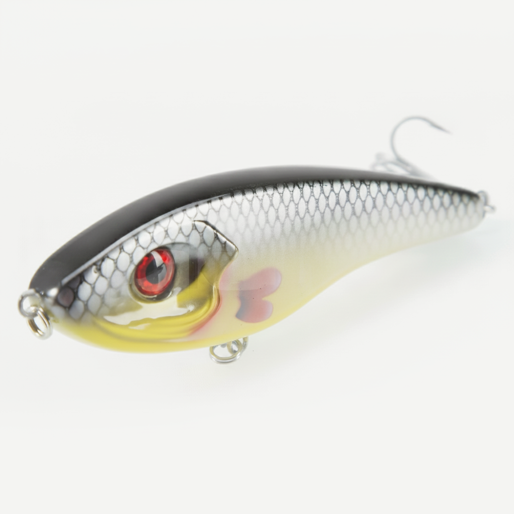 Hunthouse Musky Buster Jerkbait Fishing Lure 115mm/32g 145mm/55g Slow Sinking Loud Sound Vib Vibration For Sea Bass Pike