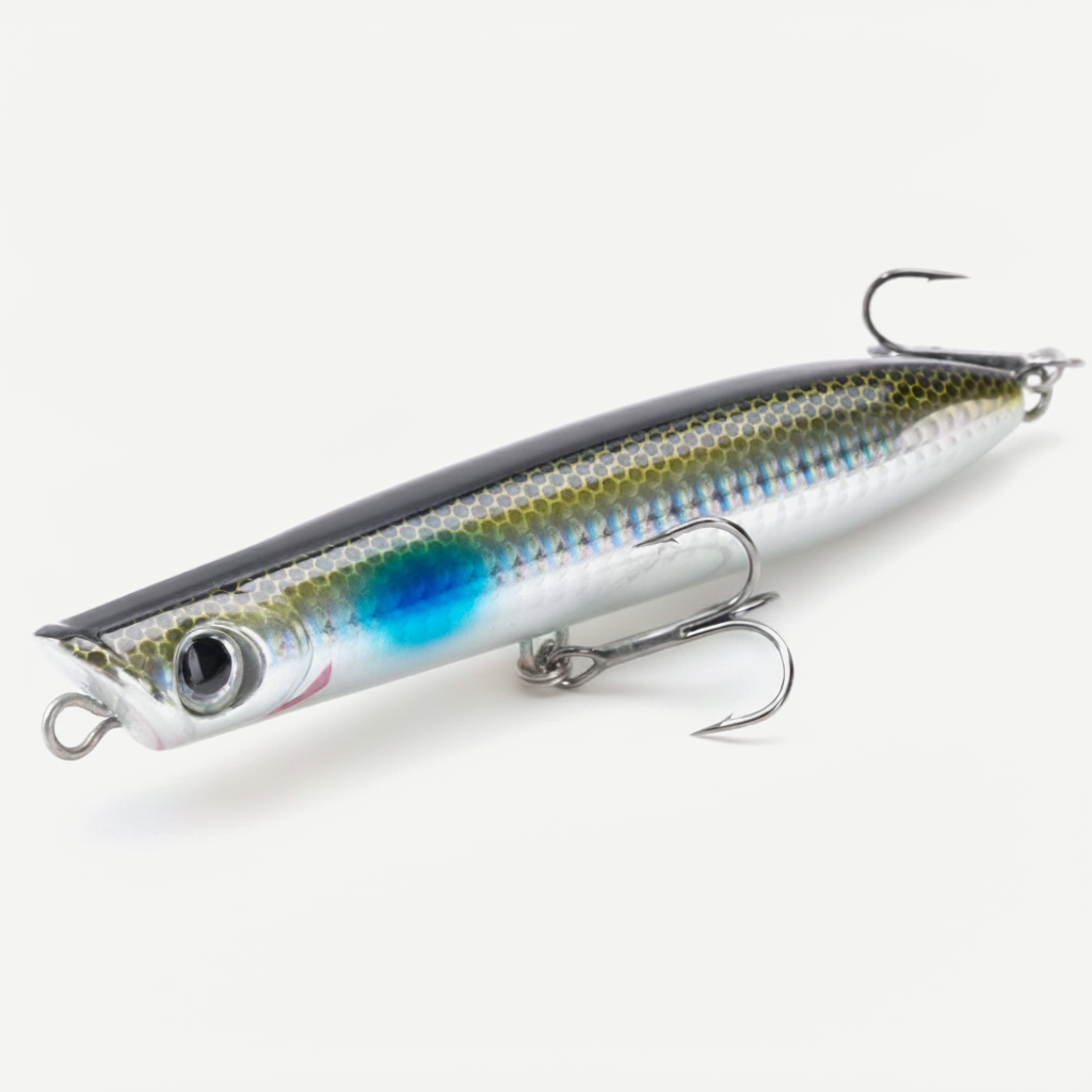 Hunthouse Surface Popper Floating Fishing Lure 130mm 30g Topwater Hard Bait Walk The Dog Saltwater For Tuna Fish Tackle