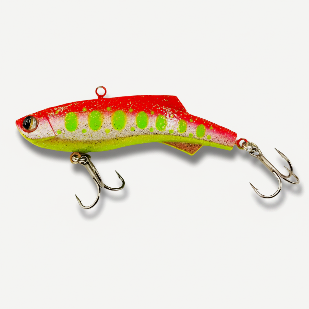 TSUYOKI Dozo 93S Silicone Rattlin Vib Ice Fishing Lure,16g/23g/30g Sinking Baguette Bait, Madness Shiriten Vibe 93 SL Vi