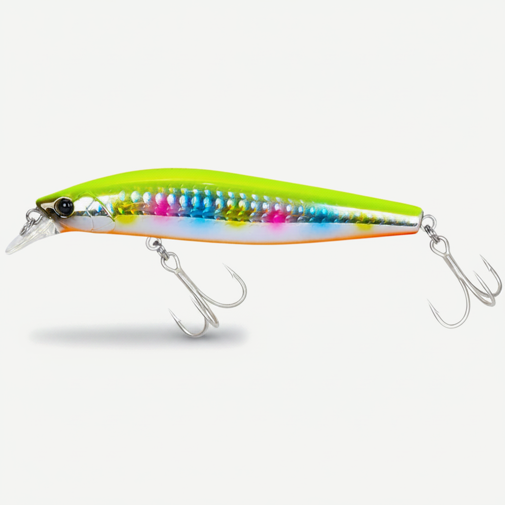 TSURINOYA 98SP Suspending Minnow Fishing Lure Stinger 98mm 14.5g Seabass Long Casting Saltwater Jerkbait Artificial Hard