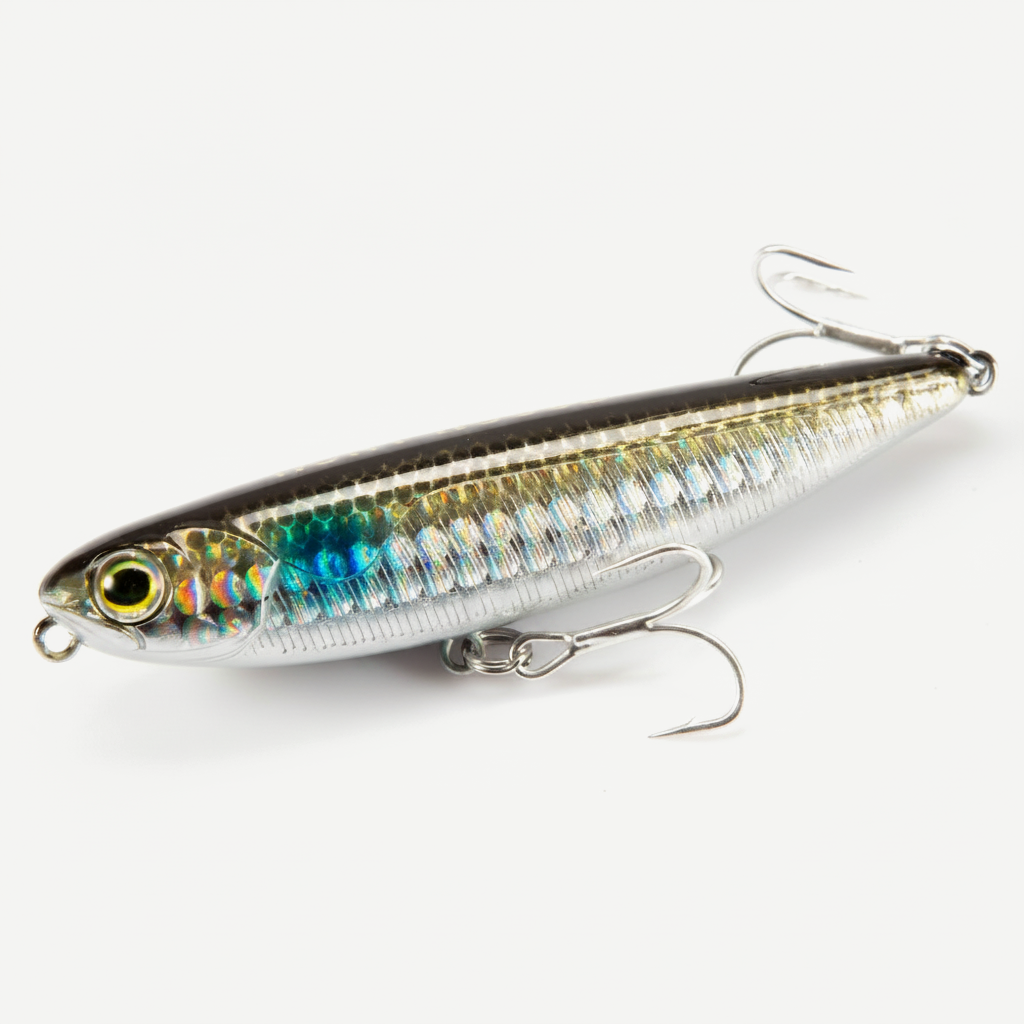 Hunthouse GHOST SNAKE Topwater Pencil Fishing Lure 60/90/100mm 6.4/12.4/18.8g Surface Floating Bait Lure For Seabass LW5