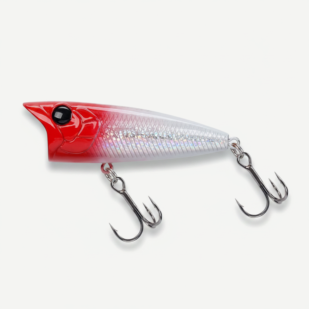 TSURINOYA 70F Popper Fishing Lure RIPPLE 70mm 12g Topwater Hard Bait For Bass Pike Long Casting Floating Wobble Surface 