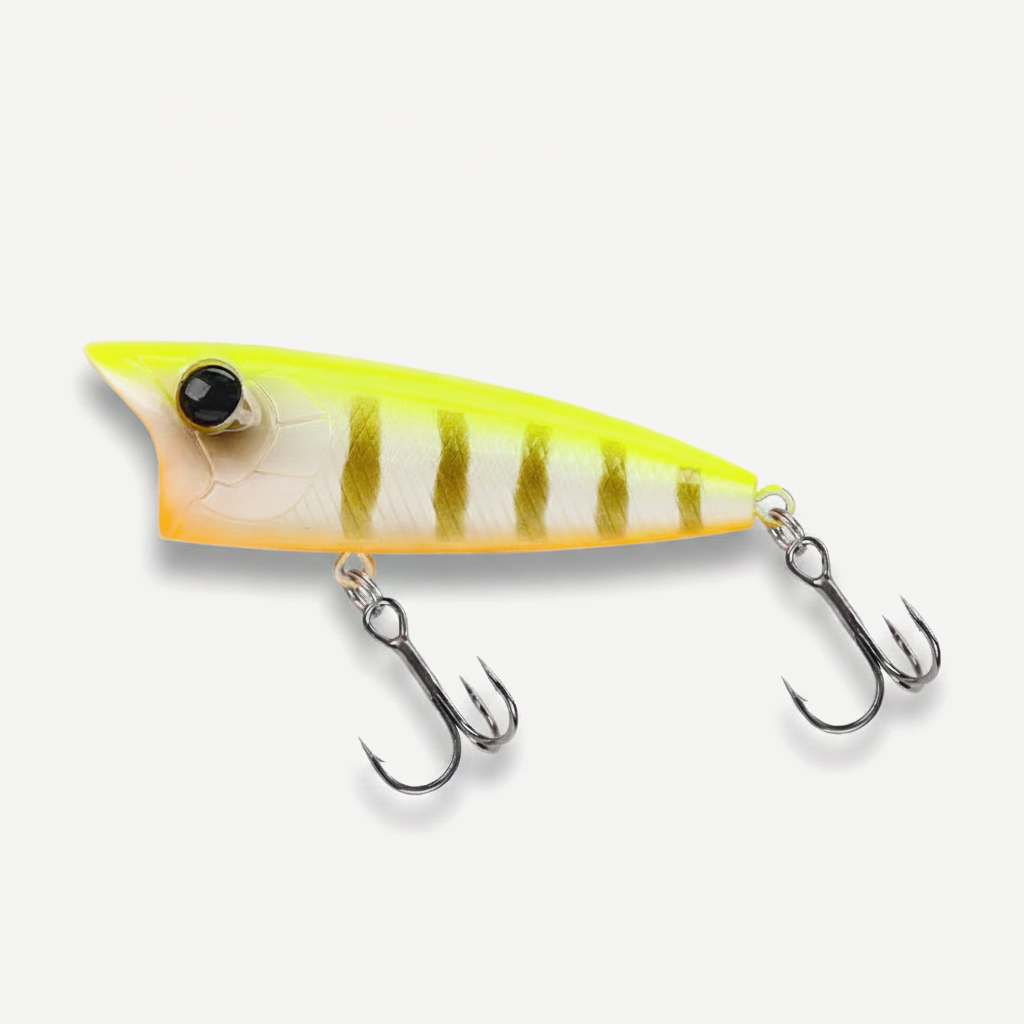 TSURINOYA 70F Popper Fishing Lure RIPPLE 70mm 12g Topwater Hard Bait For Bass Pike Long Casting Floating Wobble Surface 