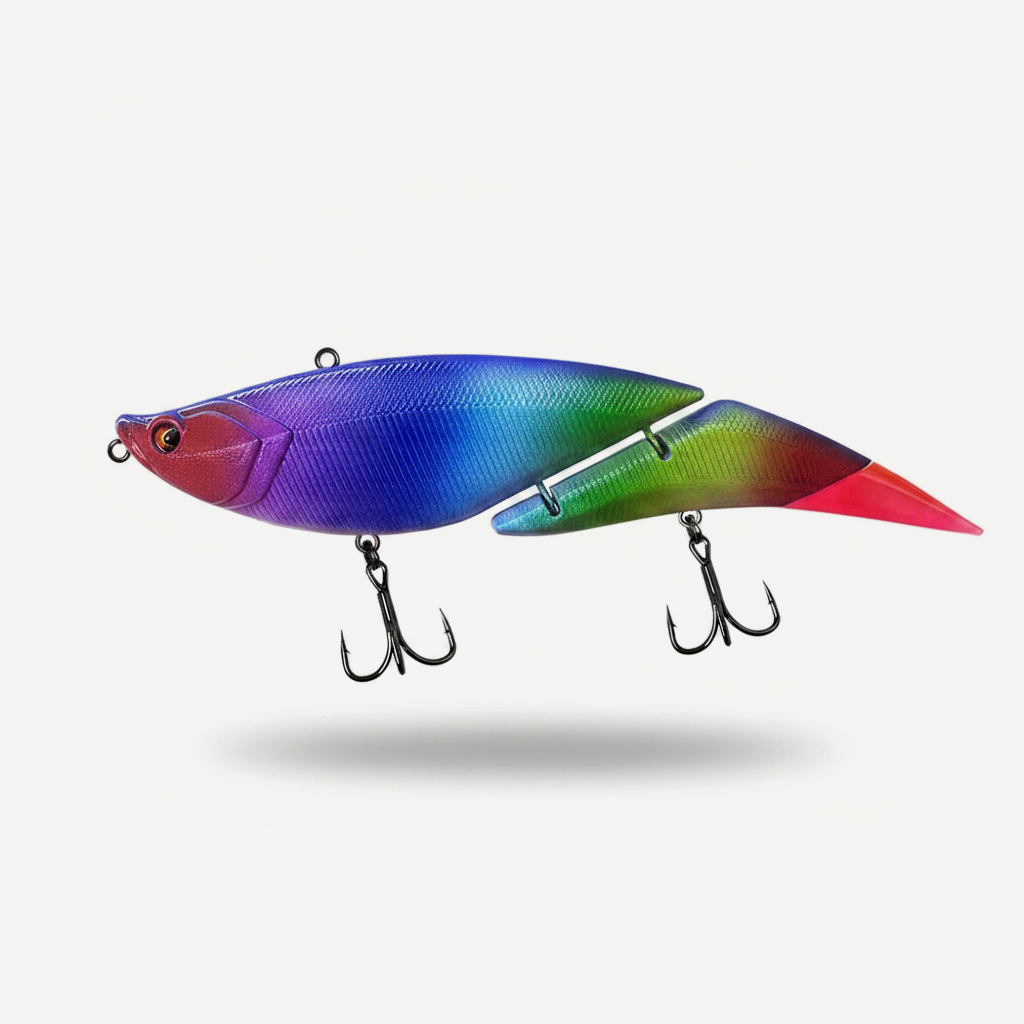 TSUYOKI Swimbait Jointed Lure, Freshwater, Floating Wobbler, Two Tails, Big Giant Fishing Lure, DaVinci 190, 55g, 190mm