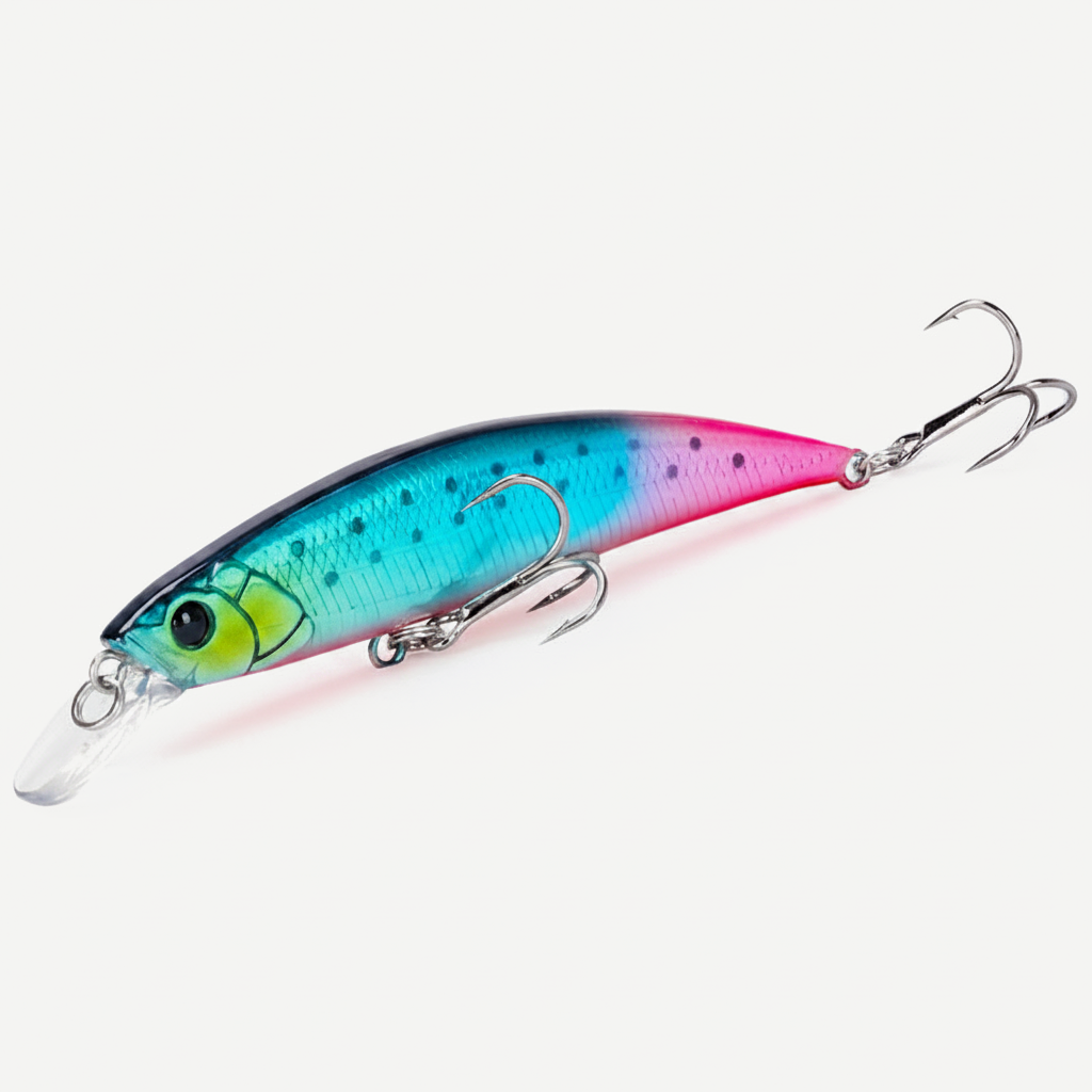 TSURINOYA Sinking Minnow 80S Trout Pike Bass 80mm 12g Hard Bait Jerkbait Freshwater stream Saltwater Wobbler Fishing Lur