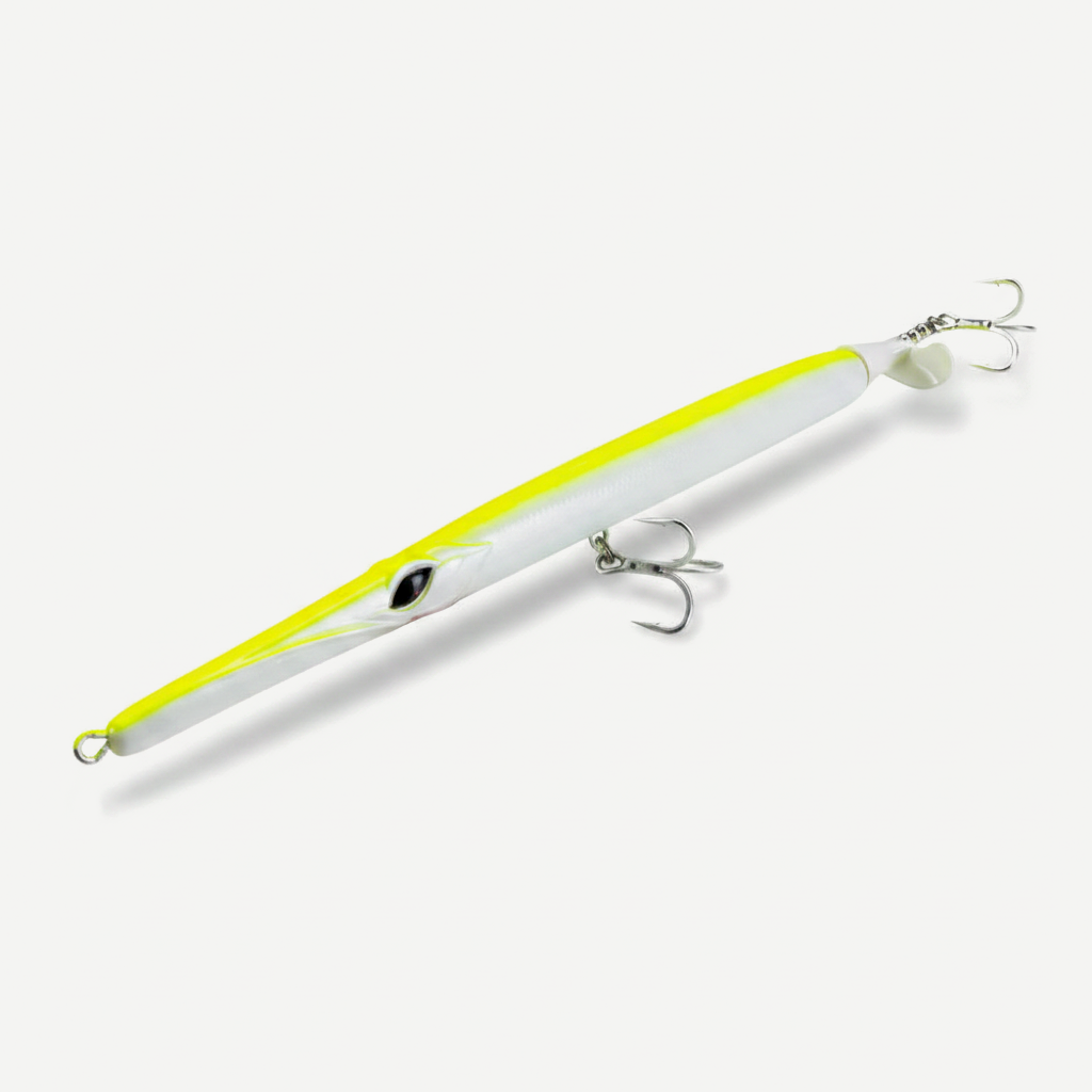 Hunthouse Propeller Needle Lure 225mm/40g Floating Pencil Fishing Baits Surface Aguglia Turbo For bluefish Seabass Tackl