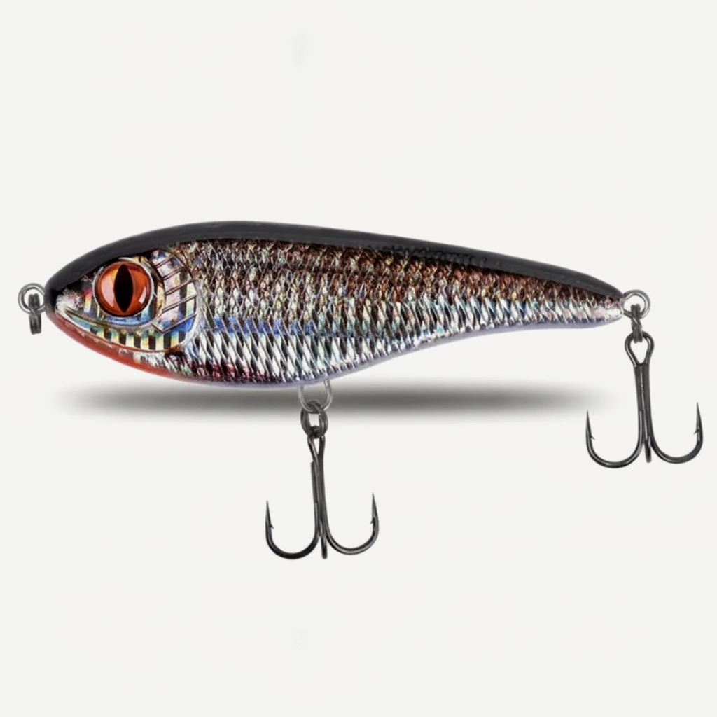 TSUYOKI Musky Jerkbaits Slow Sinking Slider Lures 90mm/105mm Loud Sound Crankbaits Westin Lure Jerkbait Fishing for Pike