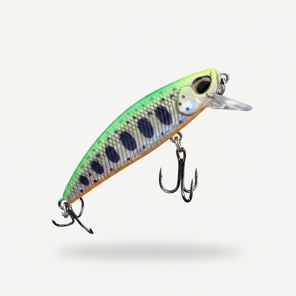 TSUYOKI Sinking Minnow Stream Lure 46mm 5g Jerkbaits Wobbler Bait for Rainbow Trout Bass Duo Spearhead Ryuki 46 Fishing 