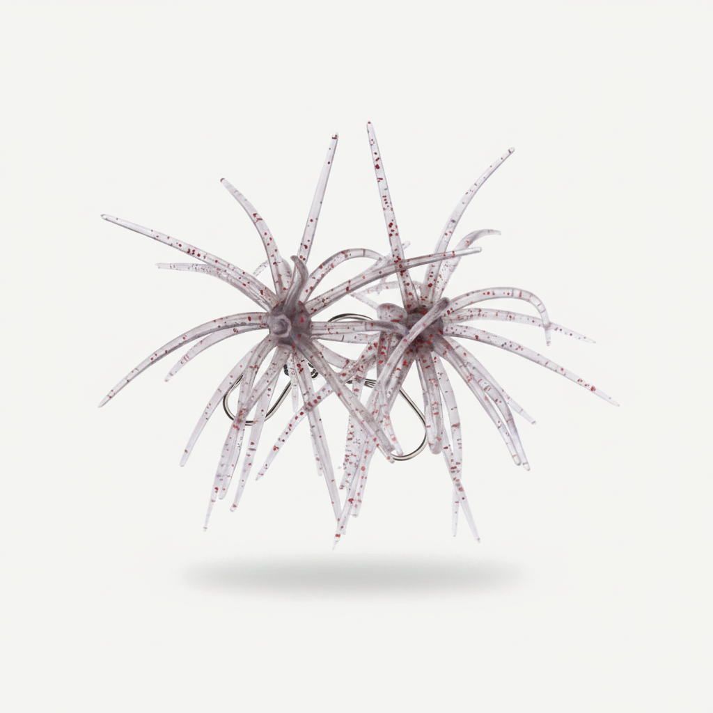 TREHOOK TPE Sea Urchin Soft Fishing Lure 9cm 4g 11cm 9g Silicone Bait for Bream Bass Pike Tilapia Winter Fishing