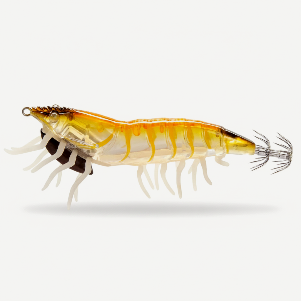 Hunthouse 3D Hybrid Jig Shrimp Egi 115mm/20g EGI Hook Luminous Artificial Hard Lure Fishing Tackle for Squid Octopus LW2