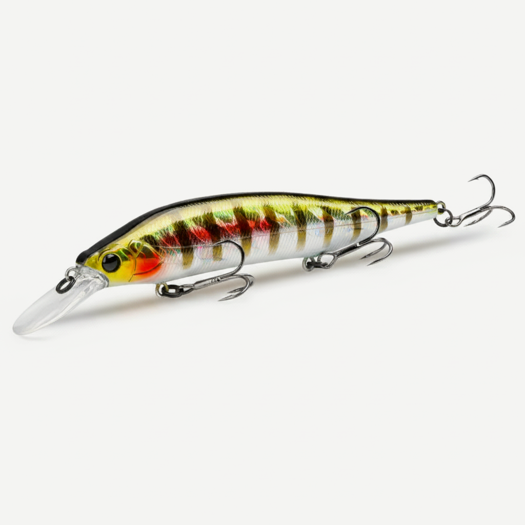 TSURINOYA 115mm 17.2g 115SP  Suspending Minnow  Weight System Fishing Lure AURORA Pike Bass Jerkbait Hard Bait