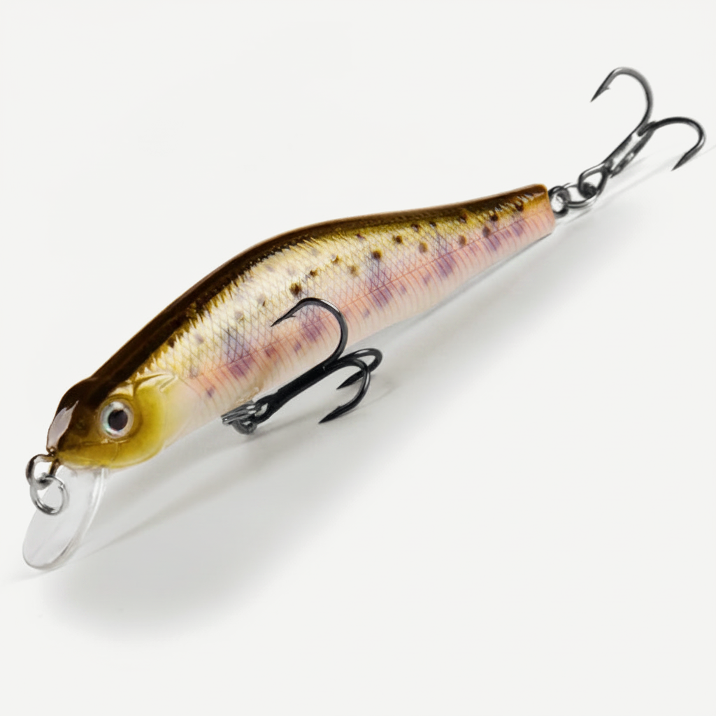 BEARKING 80mm Minnow Hard Bait - Jerkbait for Bass