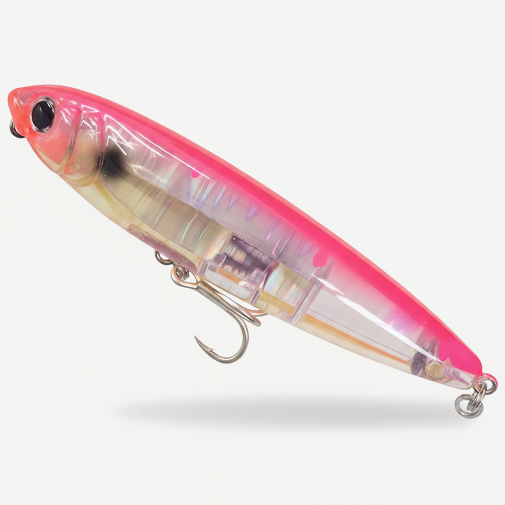 TSUYOKI 3DR Pencil Topwater Lure 100mm 17g Walk The Dog Surface Bait Reflective Flash StickBait For Seabass Yo-zuri Fish