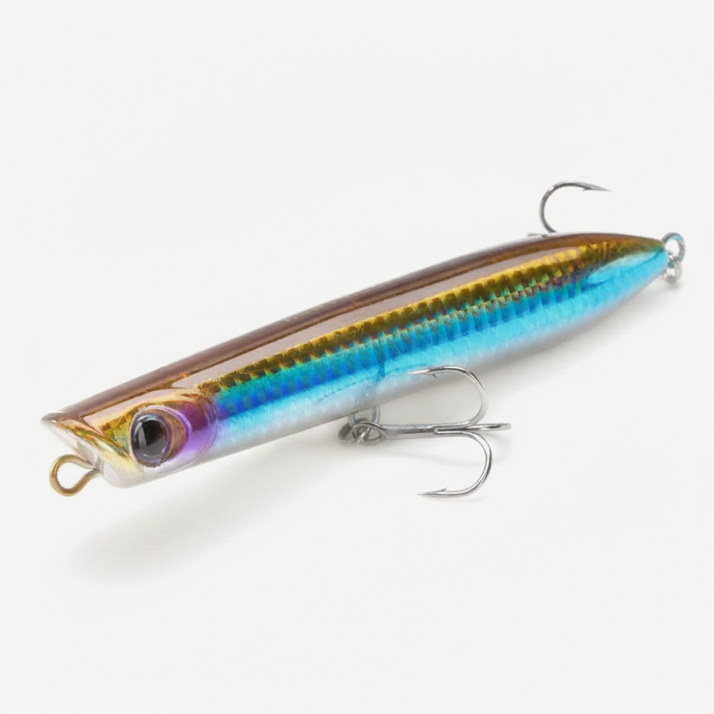 Hunthouse Surface Popper Floating Fishing Lure 130mm 30g Topwater Hard Bait Walk The Dog Saltwater For Tuna Fish Tackle