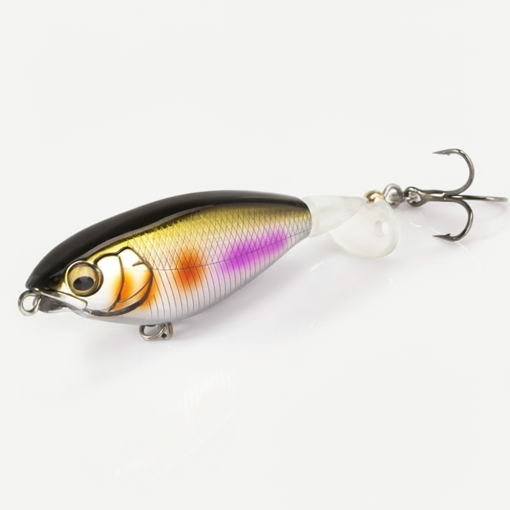 Hunthouse Fishing Karashi Rotating Tail Pencil Hard Lure 65mm/5.7g 80mm/10.8g Floating Topwater Whopper Popper Wobblers 