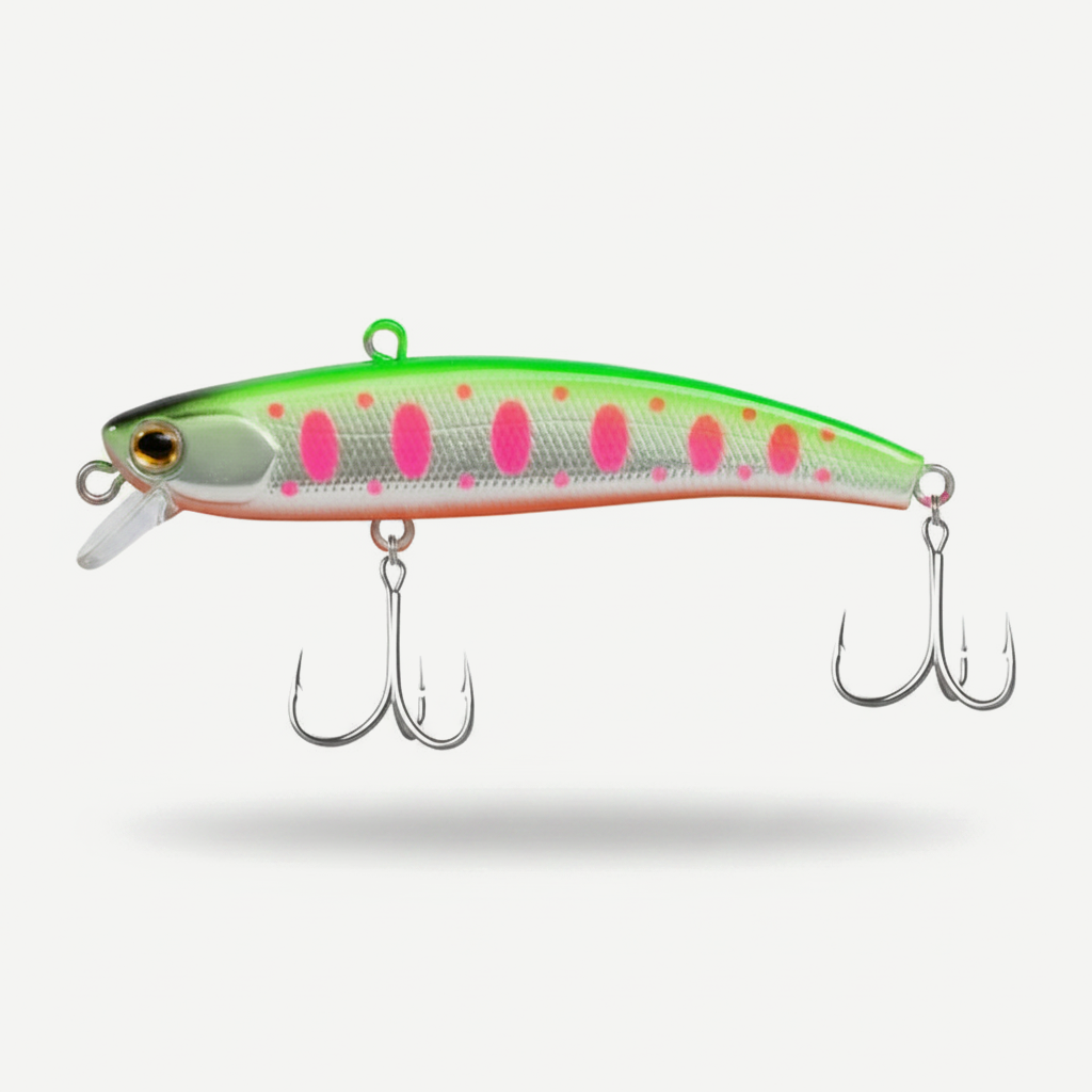 TSUYOKI Vibration Sinking Baits Winter Fishing Lure Lipless VIB Rattin Wobbler Ice Balance Rattlin Lures For Pike IMA Ko