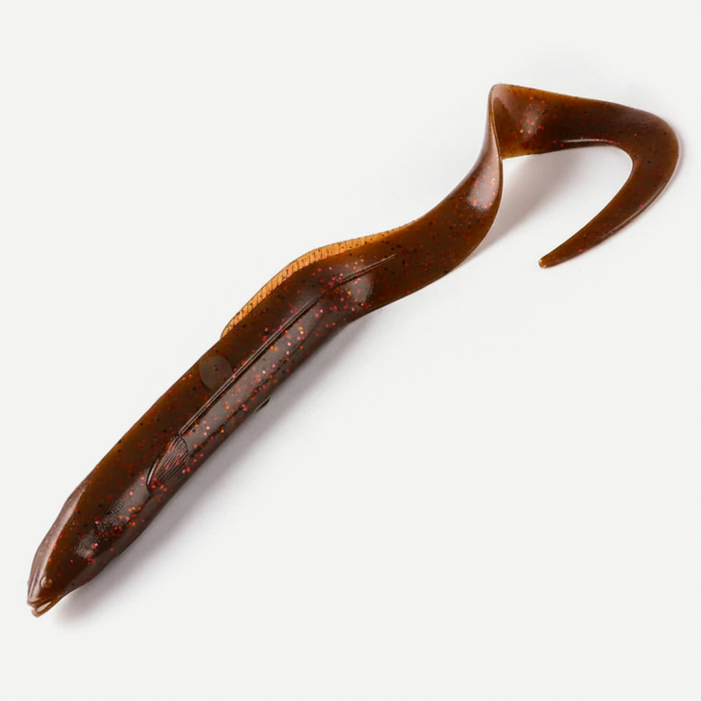 Bearking Eel Soft Swimbait with Curl Tail