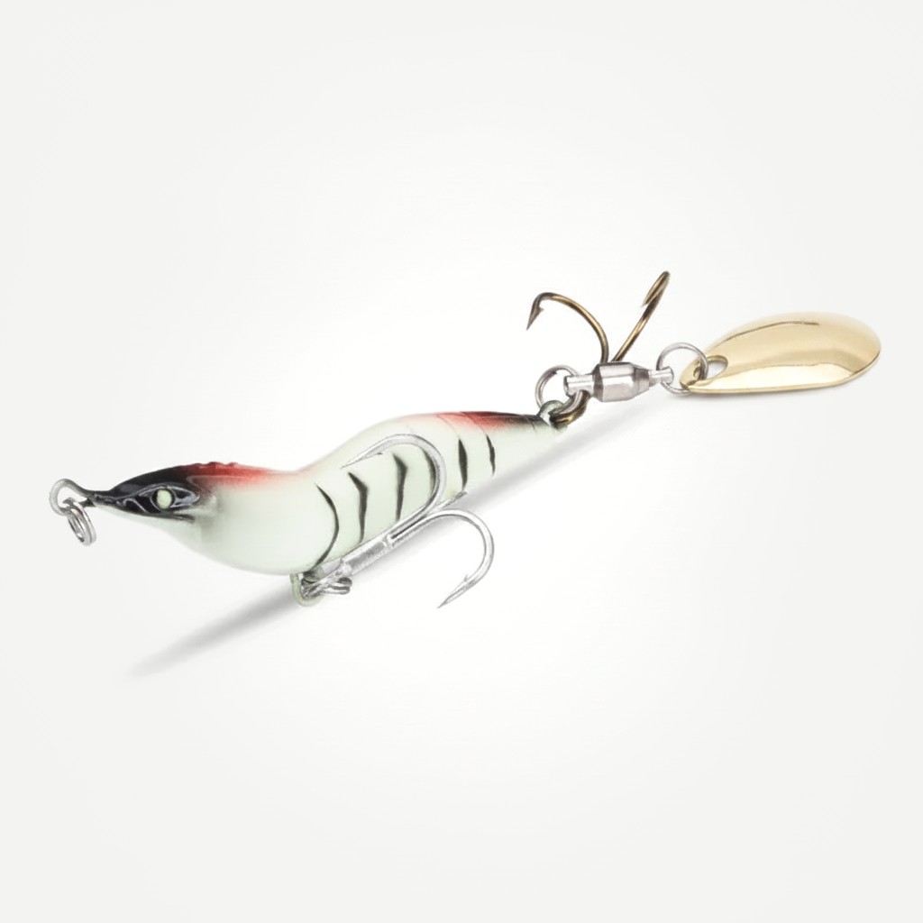 Kingdom Kingshrimp Hard Shrimp Lure with Spinner Blade
