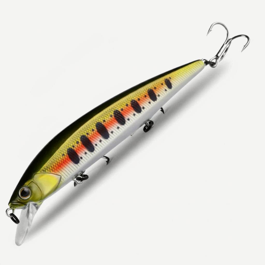 BEARKING 130mm Floating Minnow Crankbait with Tungsten Weight System