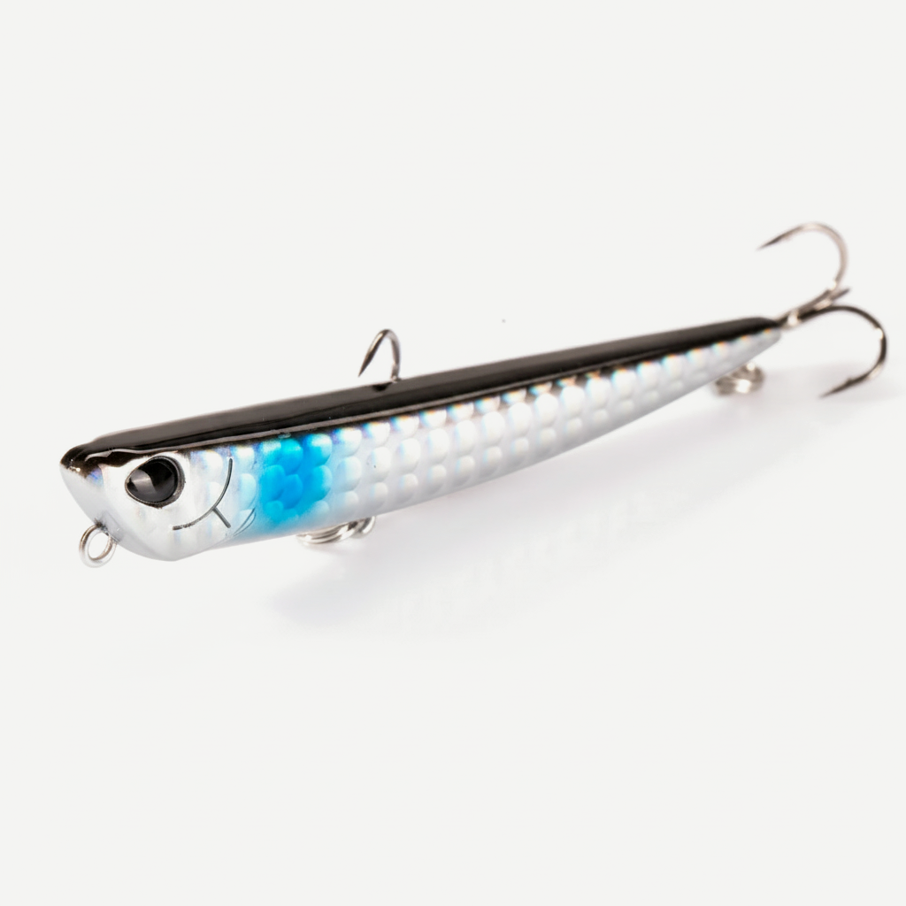 Hunthouse Bay RUF MANIC 75mm/8g Sinking Pencil Fishing Lure Stickbait BKK Hook Hard Lure for Seabass Fish