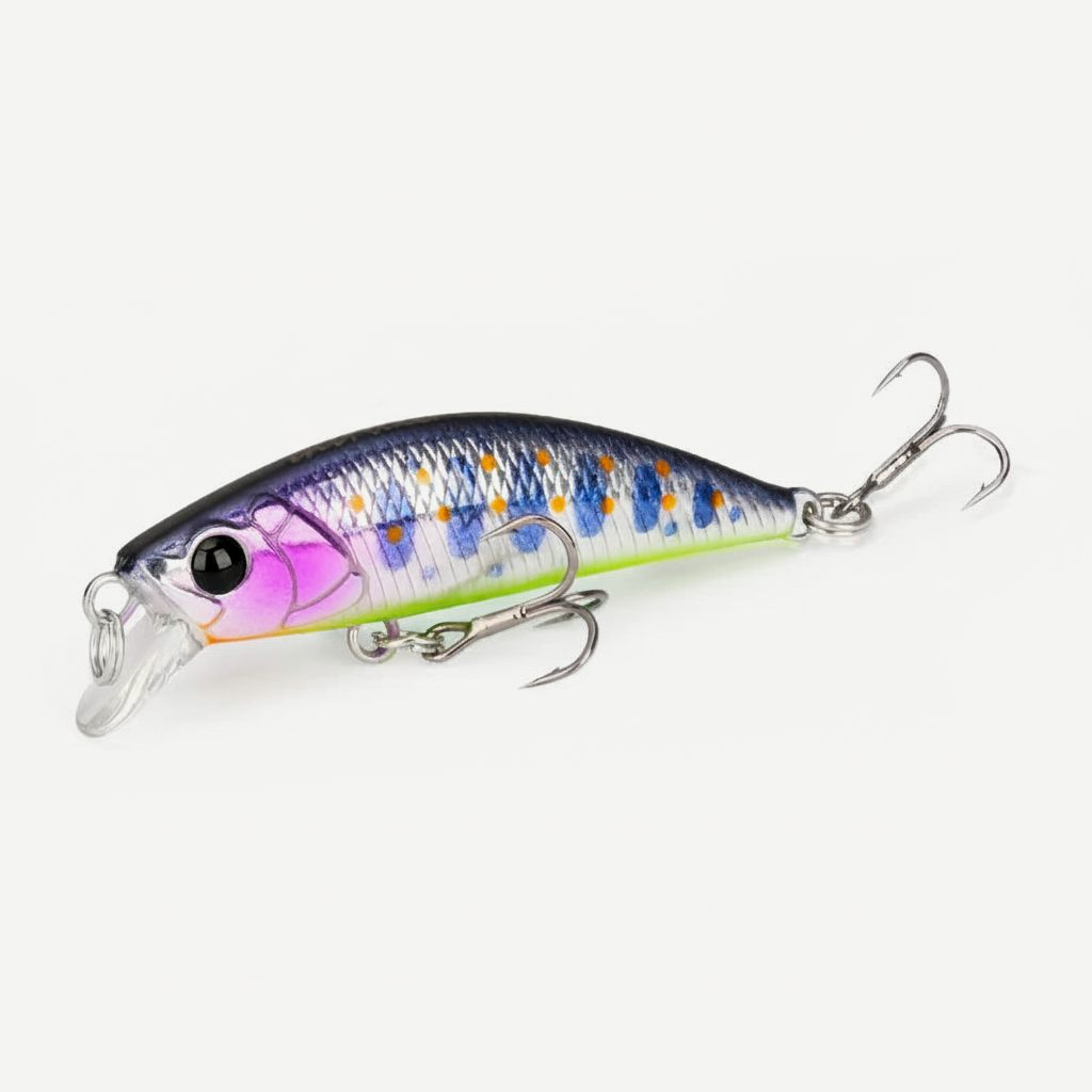 TSURINOYA 50S River Fishing Sinking Stick Bait Minnow Fishing Lure Intruder 50mm 5g Trout Area Stream Ajing Fake Fish Ha