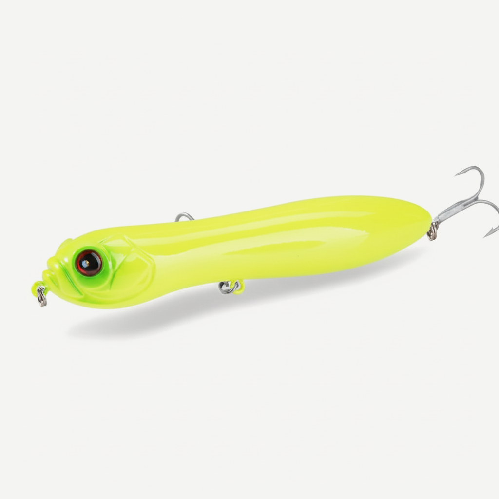 Hunthouse Pencil Fishing Lure Crazy Surface Tractor Topwater Hard Bait 130/110mm 32/21g Big Rattle Ball Loud Sound For P