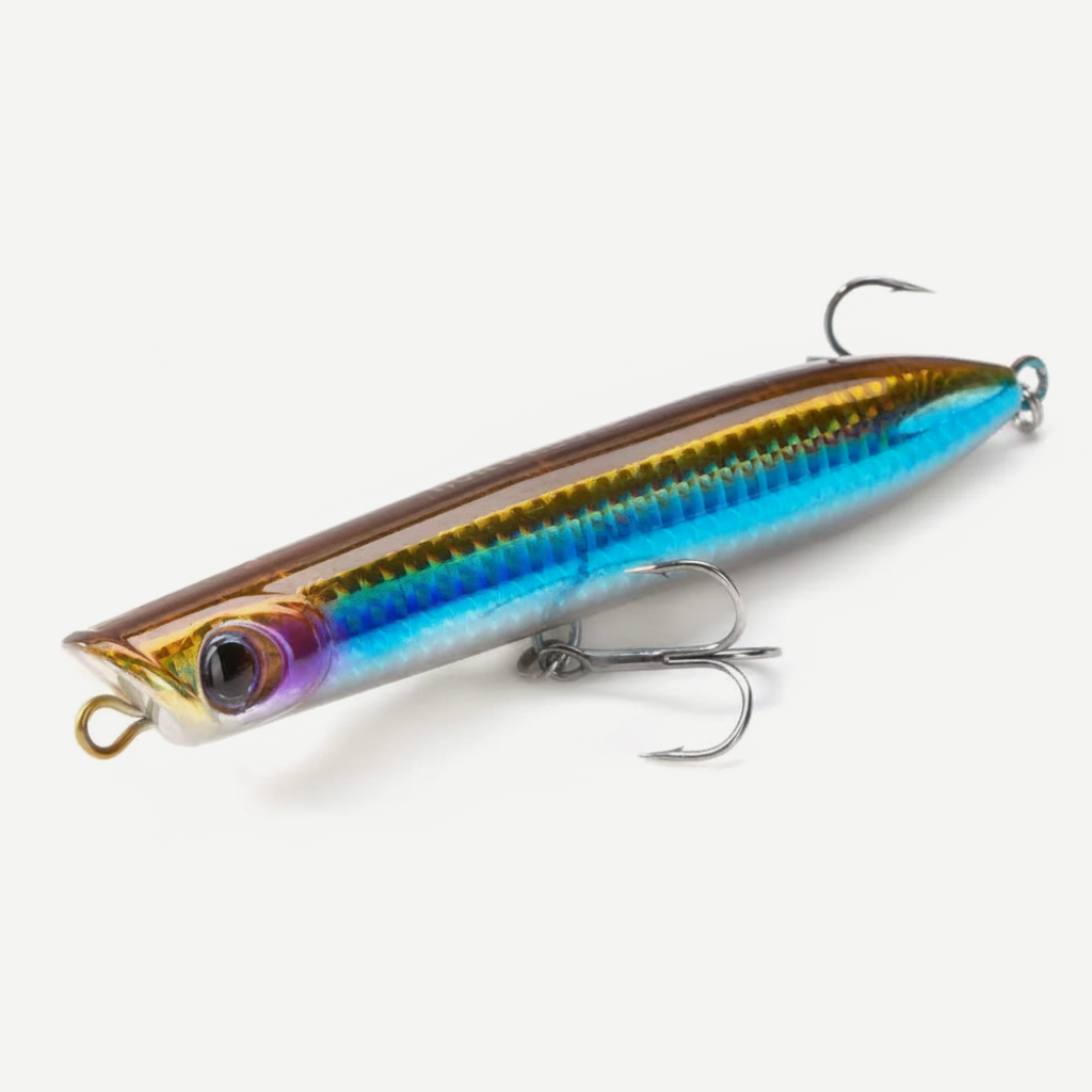 Hunthouse Floating Surface Popper Spinning Topwater Fishing Lure 130mm/30g Pencil Bait Wobbler WTD Saltwater For Bass Ar
