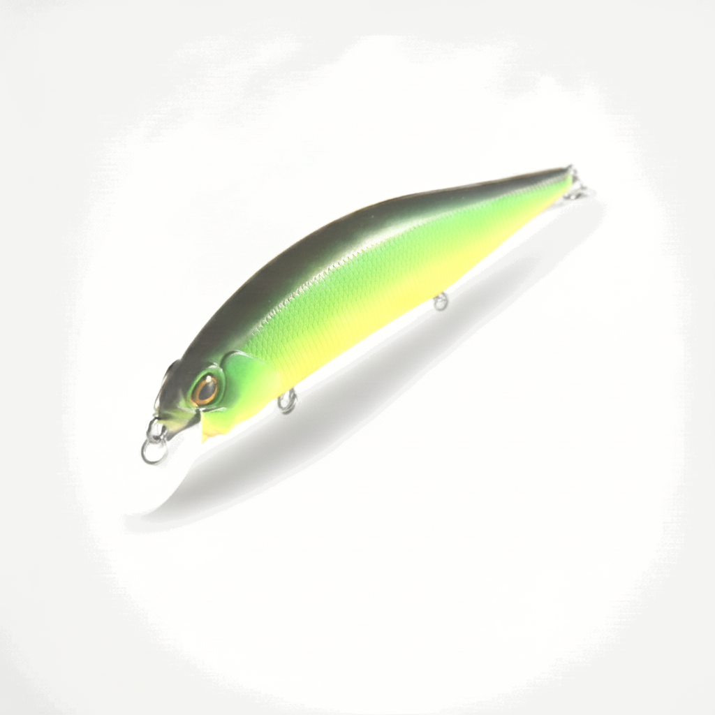 BEARKING 120mm Minnow Jerkbait, Hard Bait, 1-1.8m Diving Depth