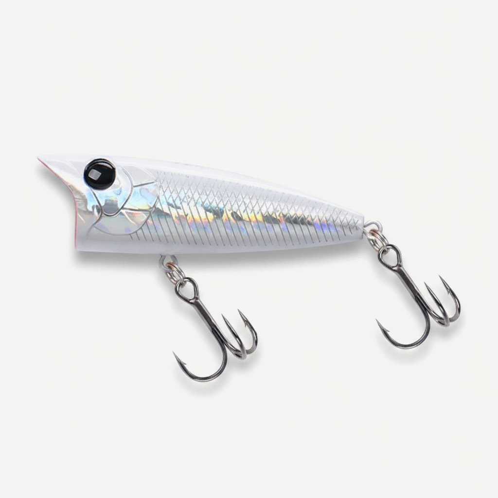 TSURINOYA 70F Popper Fishing Lure RIPPLE 70mm 12g Topwater Hard Bait For Bass Pike Long Casting Floating Wobble Surface 