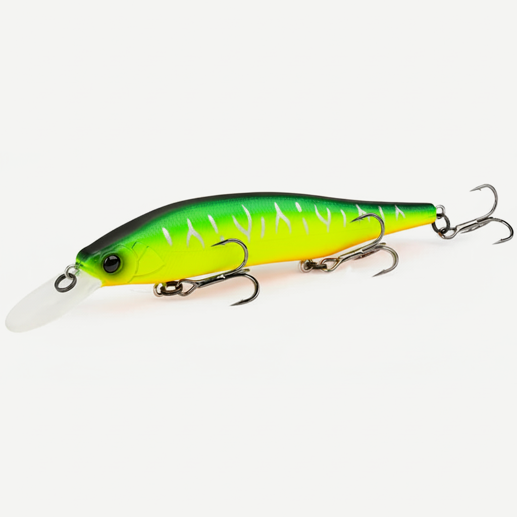 TSURINOYA 115mm 17.2g 115SP  Suspending Minnow  Weight System Fishing Lure AURORA Pike Bass Jerkbait Hard Bait