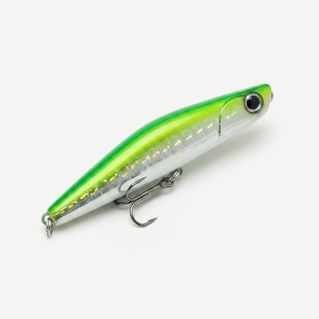 TSUYOKI Sinking Pencil Popper Lure 80mm 18g Japan Fishing Lure Ima Yoichi 80 Stickbait Wobbler for Barracuda SeaBass Blu