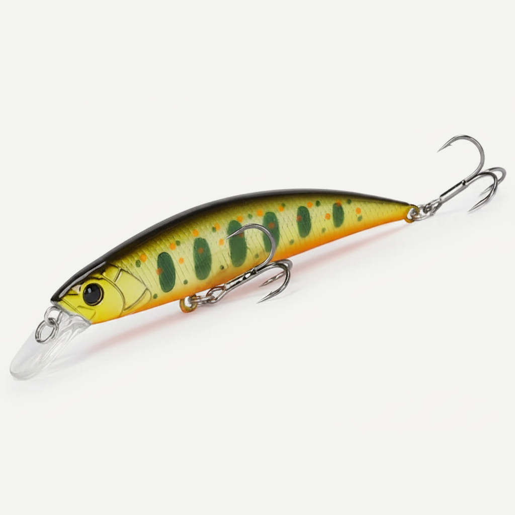 TSURINOYA Sinking Minnow 80S Trout Pike Bass 80mm 12g Hard Bait Jerkbait Freshwater stream Saltwater Wobbler Fishing Lur