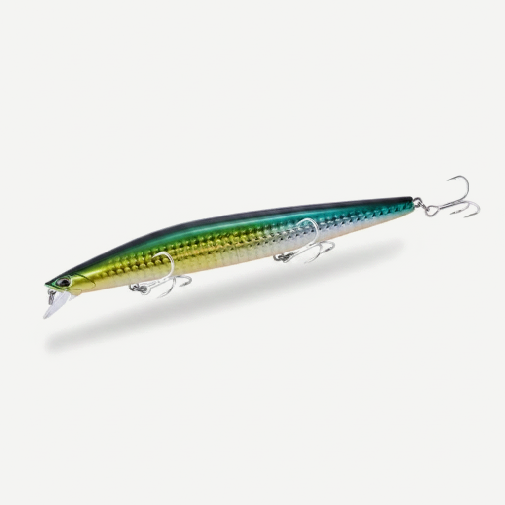 TSUYOKI Sinking Minnow Fishing Lures Black Bass Pike Artificial Tungsten Jerkbait Wobbler Silent Assassin 140S DW92 140m