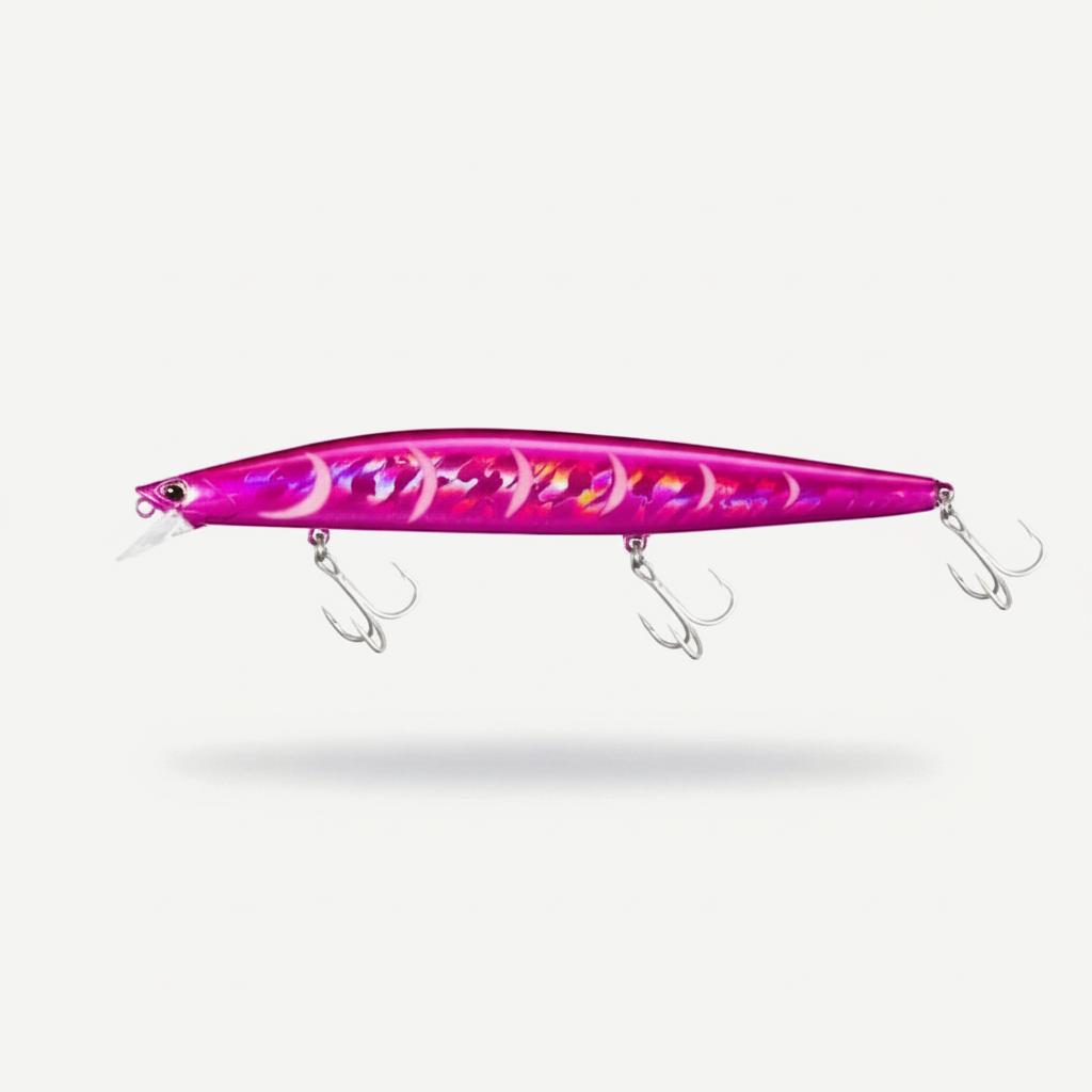 TSUYOKI Sinking Minnow Fishing Lures Black Bass Pike Artificial Tungsten Jerkbait Wobbler Silent Assassin 140S DW92 140m
