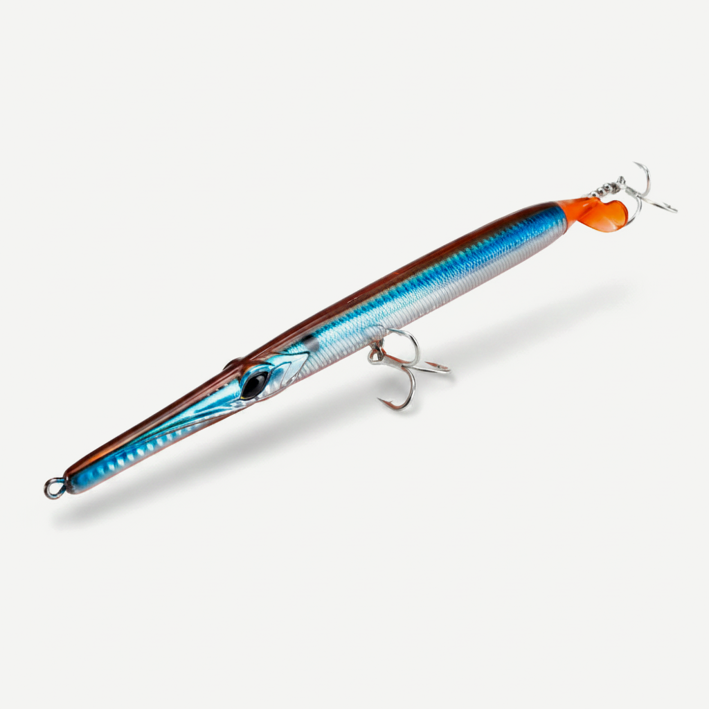Hunthouse Floating Pencil Fishing Lures 225mm/40g Surface Hard Bait Propeller Needle For Fish Bluefish Seabass Tackle