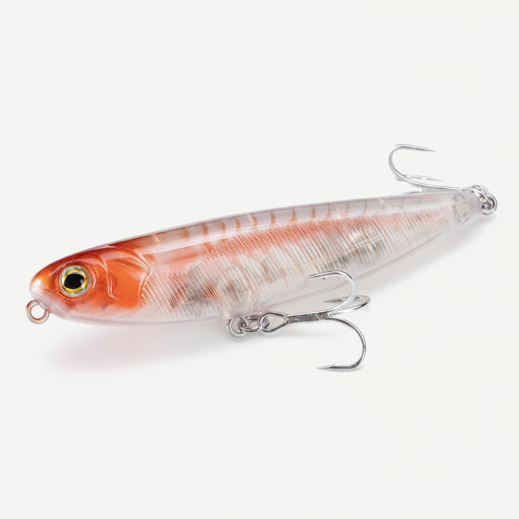 Hunthouse GHOST SNAKE Topwater Pencil Fishing Lure 60/90/100mm 6.4/12.4/18.8g Surface Floating Bait Lure For Seabass LW5