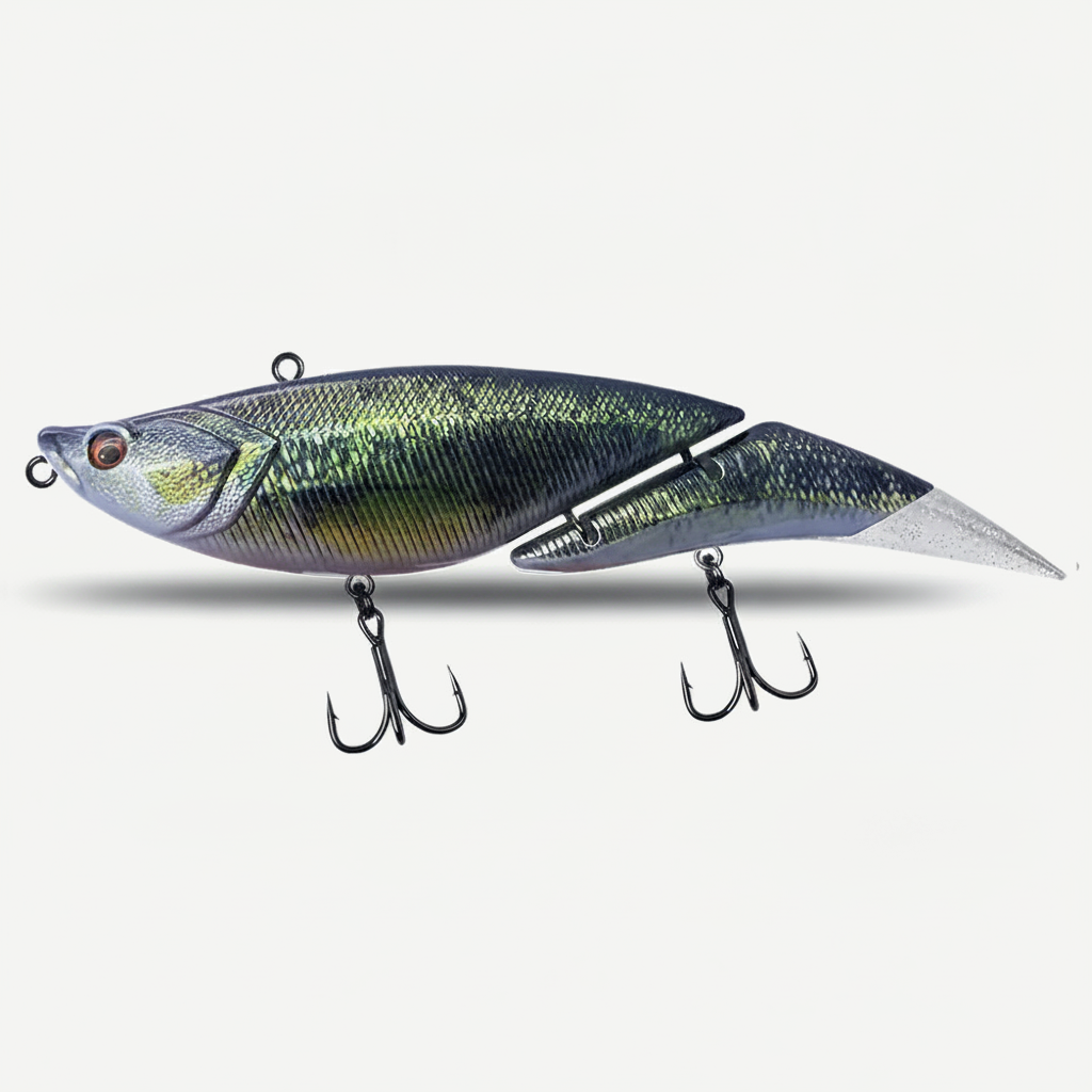 TSUYOKI Swimbait Jointed Lure, Freshwater, Floating Wobbler, Two Tails, Big Giant Fishing Lure, DaVinci 190, 55g, 190mm