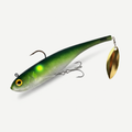 Kingdom Sinking Swimbait with Spinner Blade Tail, 5.9in