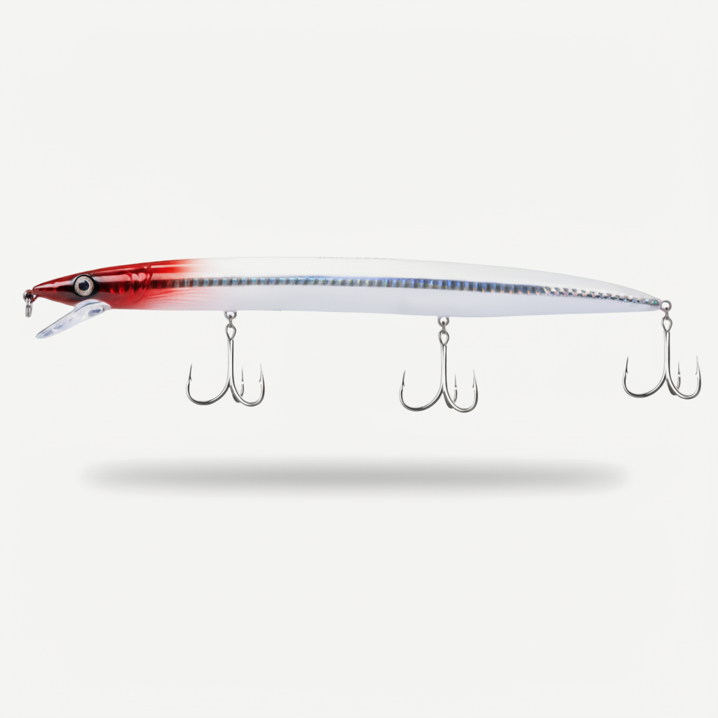 Hunthouse Minnow Fishing Lures Long Casting Floating 143mm/14g 173mm/23g 208mm/33g Sandeel Jerkbait Seabass Bait Fish Ta