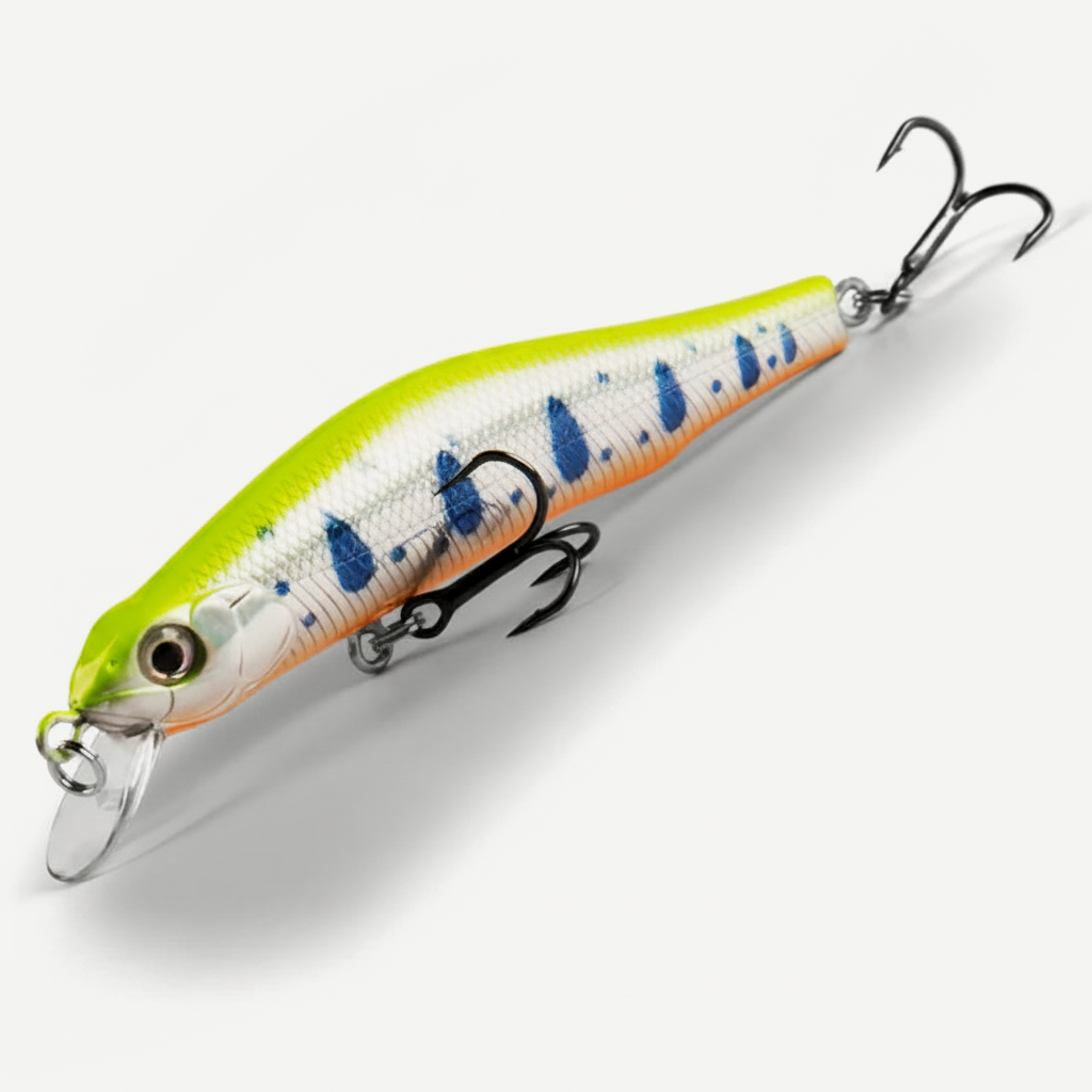 BEARKING 80mm Minnow Hard Bait - Jerkbait for Bass