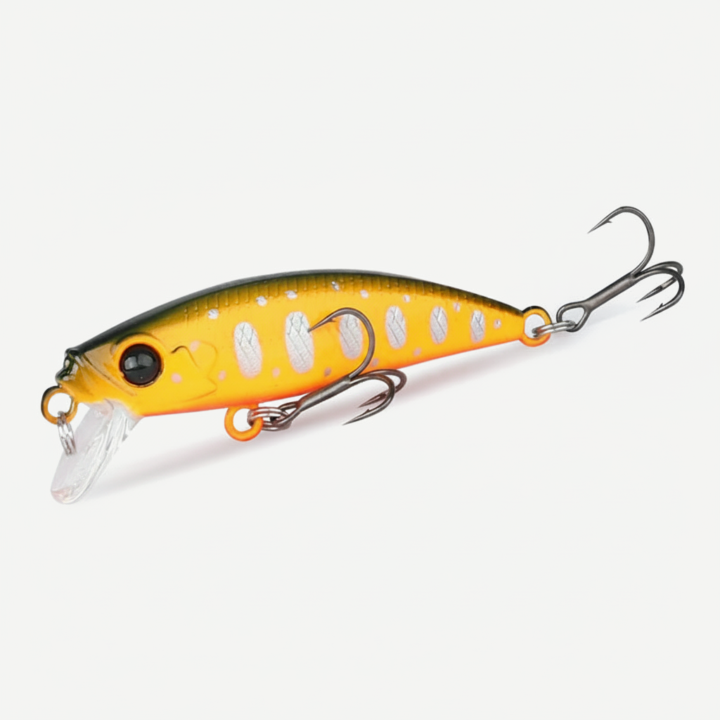TSURINOYA 46S Sinking Minnow Fishing Lure Intruder 46mm 5g Artificial Trout Ajing Stream Lake Jerkbait Rockfishing Hard 