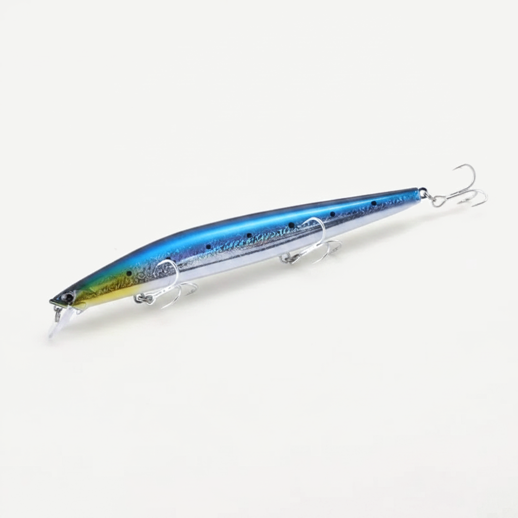 TSUYOKI Sinking Minnow Fishing Lures Black Bass Pike Artificial Tungsten Jerkbait Wobbler Silent Assassin 140S DW92 140m