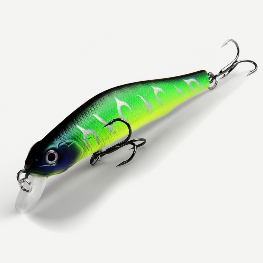 BEARKING 80mm Minnow Hard Bait - Jerkbait for Bass