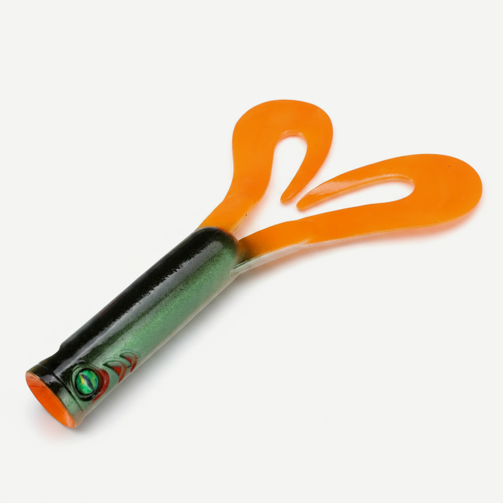 Hunthouse Twin Tail Trailer Soft Fishing Lure Silicone Spinning 145/175mm 21.7/36.7g PVC For Pike Barsch Zander Fish Acc