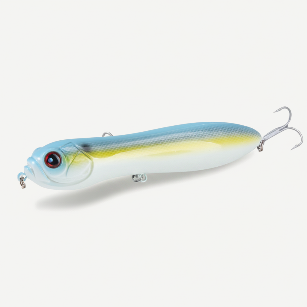 Hunthouse Pencil Fishing Lure Crazy Surface Tractor Topwater Hard Bait 130/110mm 32/21g Big Rattle Ball Loud Sound For P