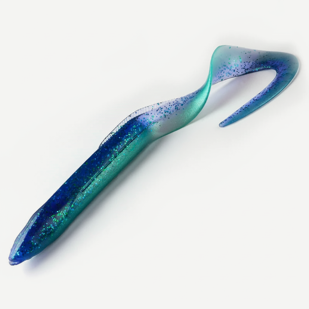 Bearking Eel Soft Swimbait with Curl Tail