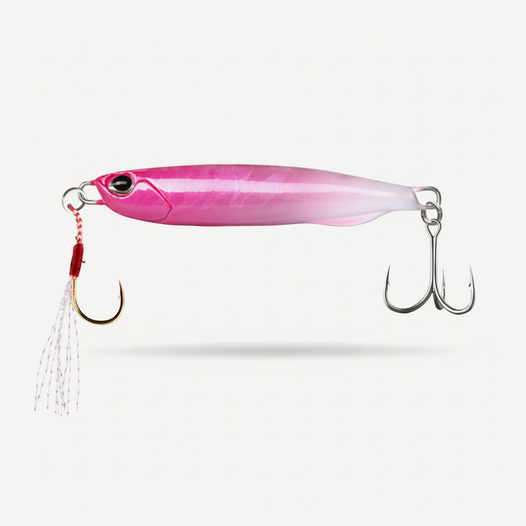 Hunthouse Metal Jig Fishing Lure Slower Wide Sinking Hard Bait Cast Spoon 20G 40G 60G Jigging Bass Pike Saltwater Fish T